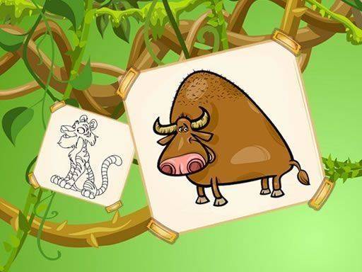 Funky Animals Coloring Game Online