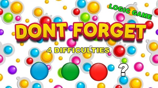 Don't Forget: Memory Sequence Game