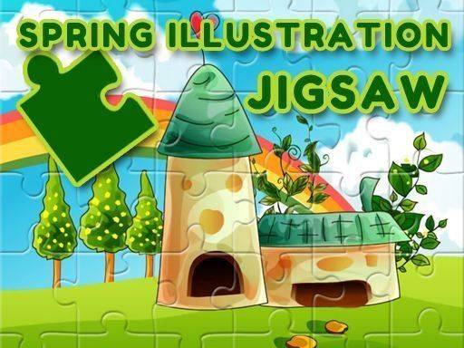 Spring Illustration Puzzle Game