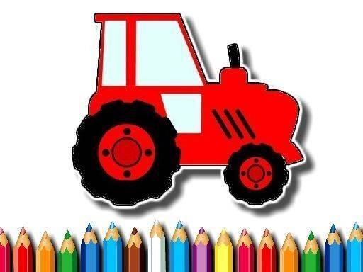 Easy Kids Coloring Tractor Online Game