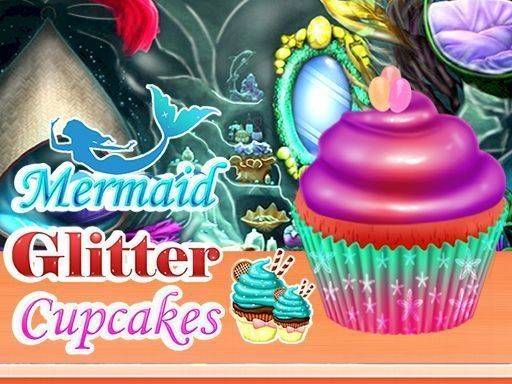 Mermaid Glitter Cupcakes: Baking & Decorating Game