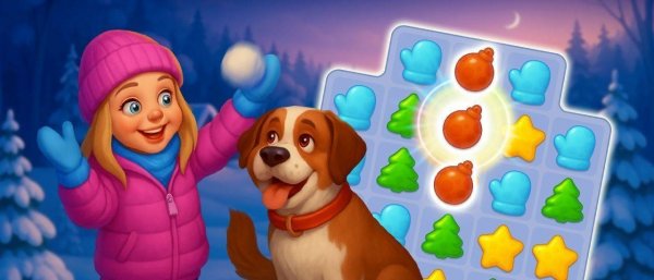 Magic Christmas Tree Match-3 Puzzle Game
