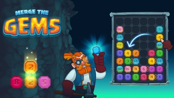 Merge the Gems Puzzle Game