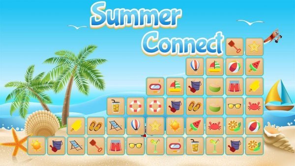 Summer Connect: Mahjong Puzzle Game