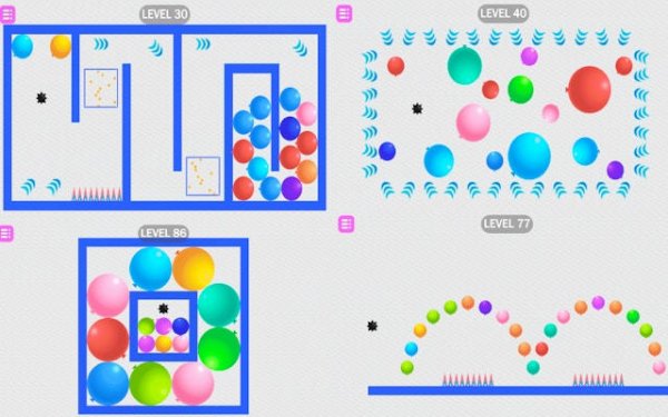 Pop the Balloons Bounce Puzzle Game