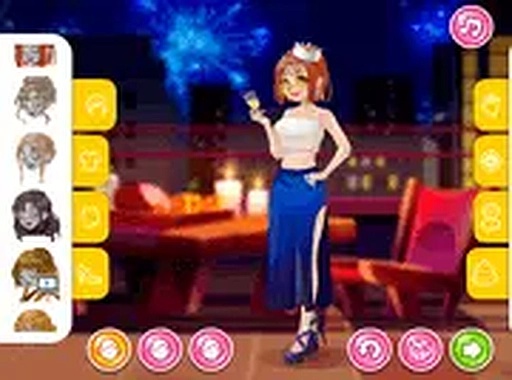 Girly New Year Eve Dress Up Game