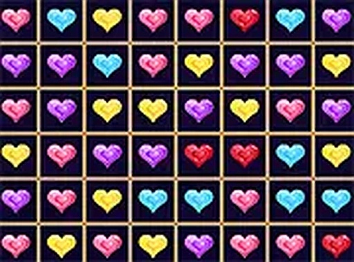 Sliding Hearts Match 3 Puzzle Game