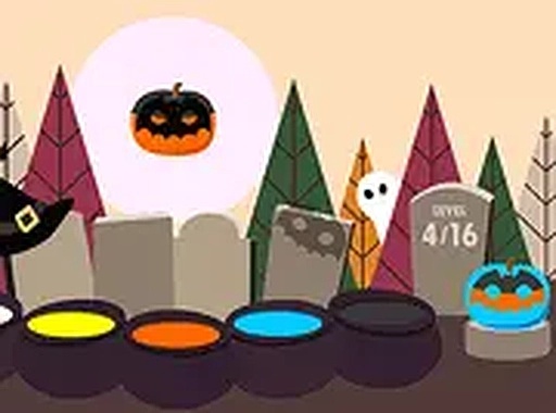 Boo! Halloween Pumpkin Coloring Game