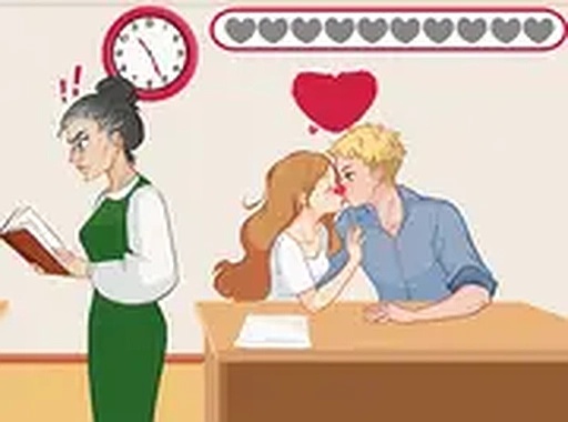 Secret High School Kissing Online Game