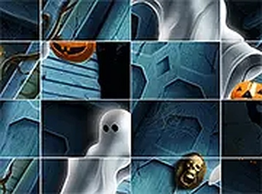 Halloween Slide Puzzle Online Game