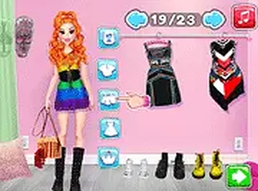 Princesses AfroPunk Fashion Dress Up Game