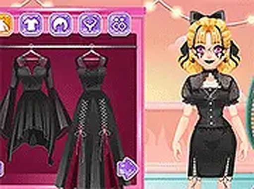 Blonde Sofia: In Black Halloween Makeover Online Game